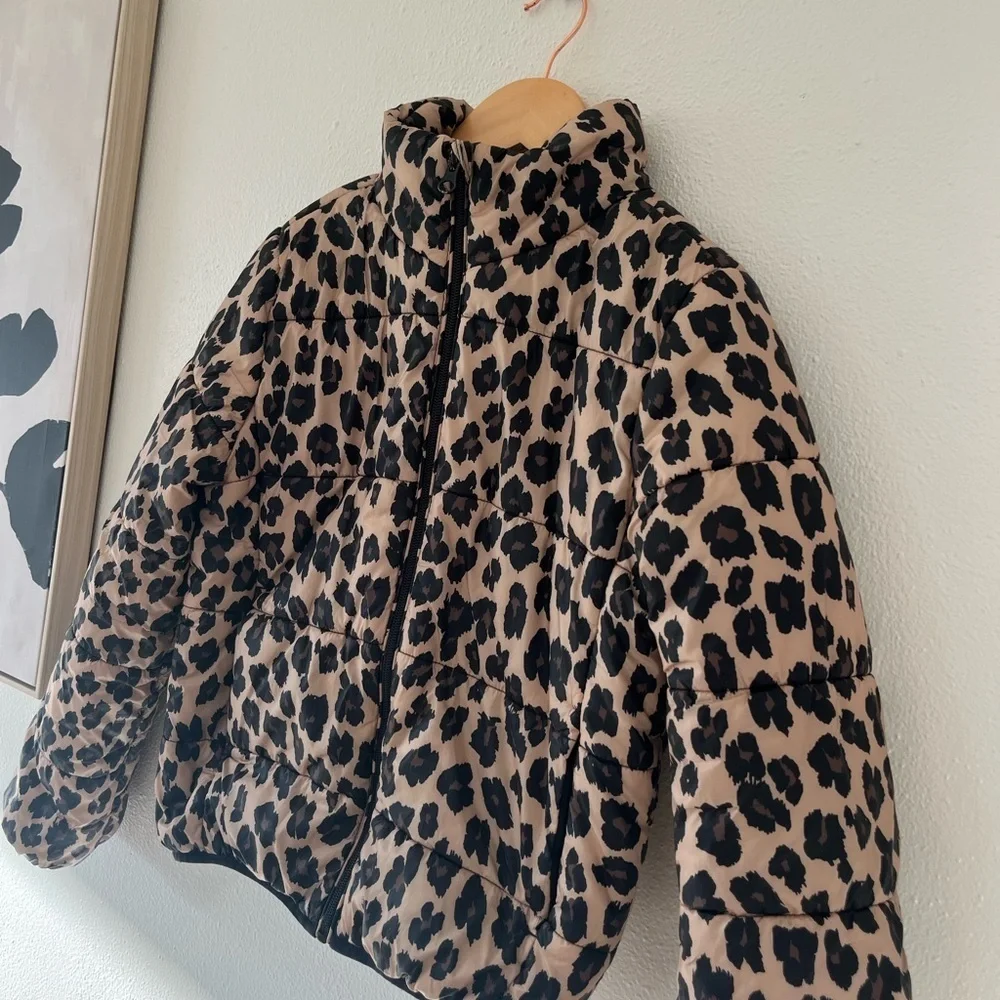 Joe Fresh Leopard Print Kids Puffer Jacket